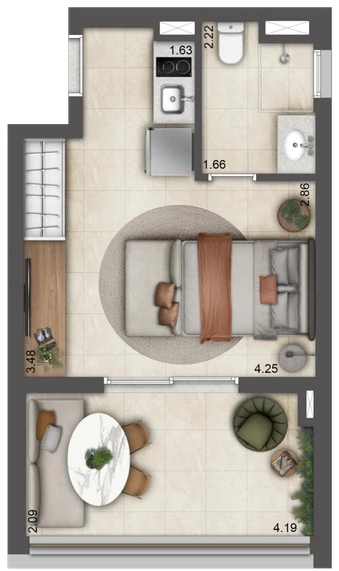Planta 34 m² — Final 16B